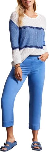 Tribal Women's 5 Pkt Pull on Kick Flare Capri in Kuwait