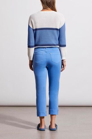 Tribal Women's 5 Pkt Pull on Kick Flare Capri in Kuwait