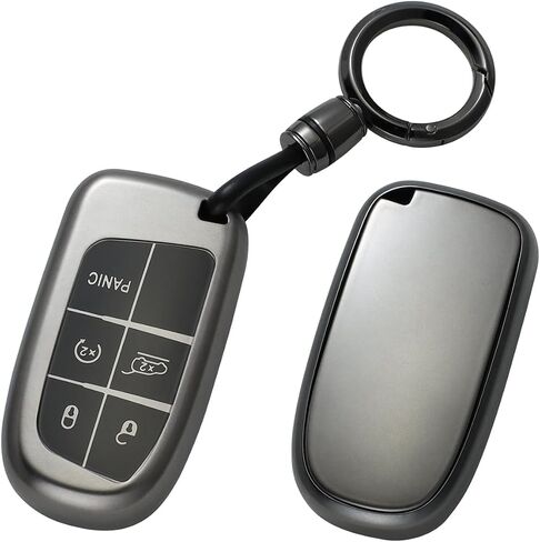 Lcyam Soft Car Key Fob Cover Case Metallic Grey Fits for Mercedes Benz C E M S CLS CLK GLK GLC G Class CLA GLK350 GLA250 C300 AMG GLC300 in Saudi Arabia
