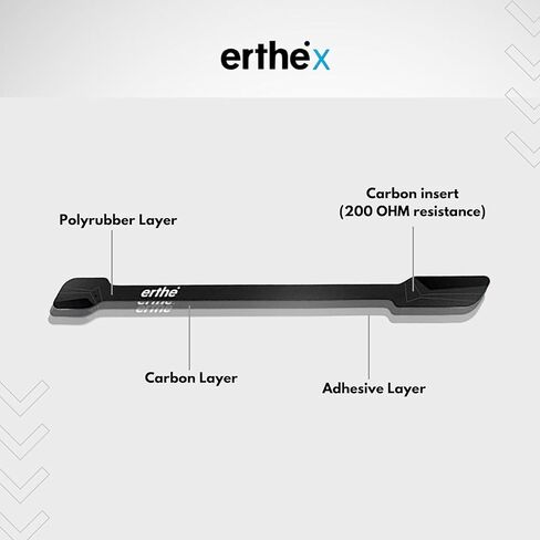 أحزمة حذاء Earthling 3.0 Erthe Grounding للتأريض - أحزمة أحذية التأريض - تحول الأحذية العادية إلى أحذية التأريض - منتجات التأريض للتأريض - حزام Erthe PRJ20 باللونين الأبيض والأسود in Kuwait