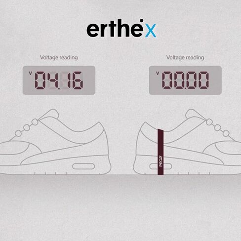 أحزمة حذاء Earthling 3.0 Erthe Grounding للتأريض - أحزمة أحذية التأريض - تحول الأحذية العادية إلى أحذية التأريض - منتجات التأريض للتأريض - حزام Erthe PRJ20 باللونين الأبيض والأسود in Kuwait