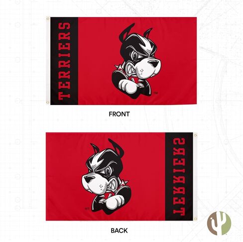 Desert Cactus Boston University Flag Terriers BU Flag Banners 100% Polyester Indoor Outdoor 3x5 feet Flags (Team Name) in Saudi Arabia