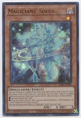 Magicians' Souls - LDS3-EN088 - Ultra Rare - 1st Edition in Saudi Arabia