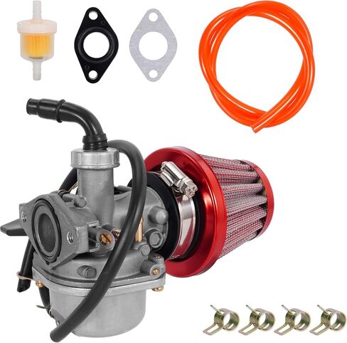 مكربن ​​RUTU PZ19 19 مم مع طقم فلتر هواء 35 مم لـ 50cc 70cc 90cc 110cc 125cc Peace Eagle Cool Sport Sunl NST TaoTao Redcat Coolsport Loncin Clone ATV أجزاء رباعية in Saudi Arabia
