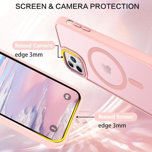 BENTOBEN for iPhone 11 Pro Case 2019 [Compatible with Magsafe] Translucent Matte Magnetic Phone Case iPhone 11 Pro 5.8" Slim Thin Shockproof Bumper Women Men Protective Cases Cover, Black in Saudi Arabia