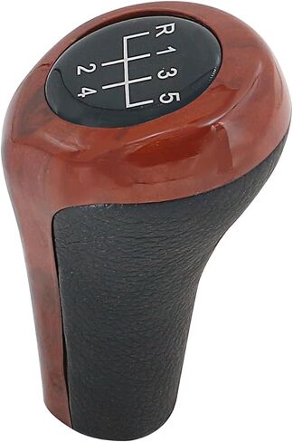 5 Speed Burl Wood Grain Manual Gear Shift Knob Compatible with BMW E81 E87 E82 E46 E91 E92 E90 E60 E61 E63 X1 E84 X3 E83 X5 E53 E32 E34 E30 E36 E38 E39 in Saudi Arabia