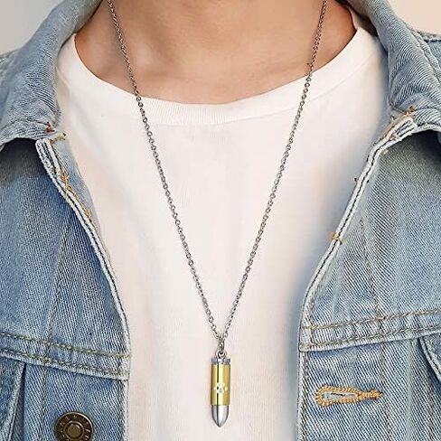 Stainless Steel The Bullet Urn Necklace for The Dog paw Keepsake Memorial Cremation Jewelry in Saudi Arabia