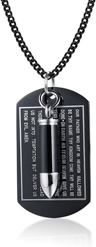 Stainless Steel The Bullet Urn Necklace for The Dog paw Keepsake Memorial Cremation Jewelry in Saudi Arabia