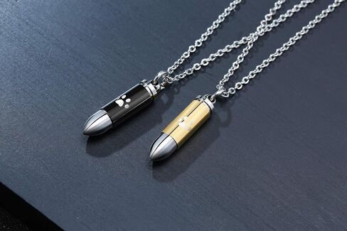 Stainless Steel The Bullet Urn Necklace for The Dog paw Keepsake Memorial Cremation Jewelry in Saudi Arabia