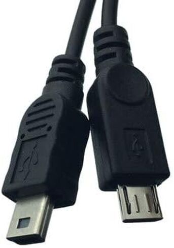 Mini USB Splitter Cable, Mini USB 1 Female to 2 Mini USB Male Y Splitter Charging Cable for in Digital Products and Computer Peripherals 0.25m/10inch (1Pcs) (Mini F/2M) in Kuwait