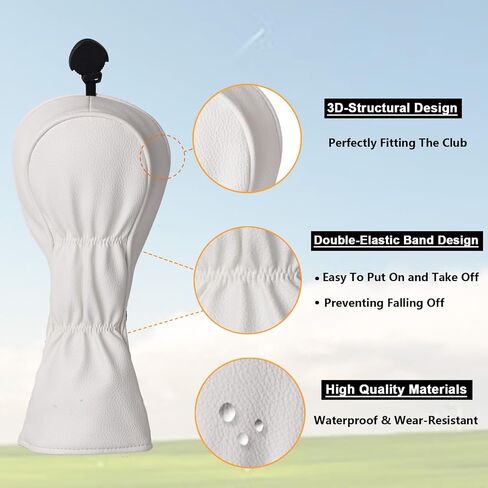 Golf Club Covers Driver Headcover 3 5 Fairway Wood Hybrid Golf Head Covers for Men Women in Saudi Arabia