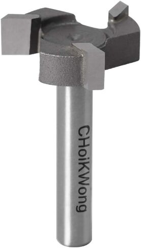 CNC Spoilboard Surface Router Bit، 1/4 بوصة عرقوب بلاطة تسطيح راوتر بت كربيد يميل السطح التخطيط السفلي تنظيف القاطع 1 بوصة قطر المسوي بت النجارة أداة التوجيه بواسطة CHoiKWong in Kuwait