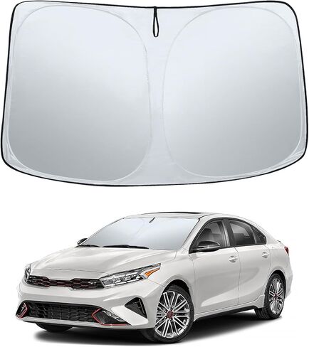 Sze Car Windshield Sunshade Compatible with 2018-2022 2023 2024 VW Atlas Cross Sport Front Window Foldable Sun Shade UV Reflector Visor Shield Cover,Light Weight,Easy to Carry,Keep Vehicle Cool in Saudi Arabia