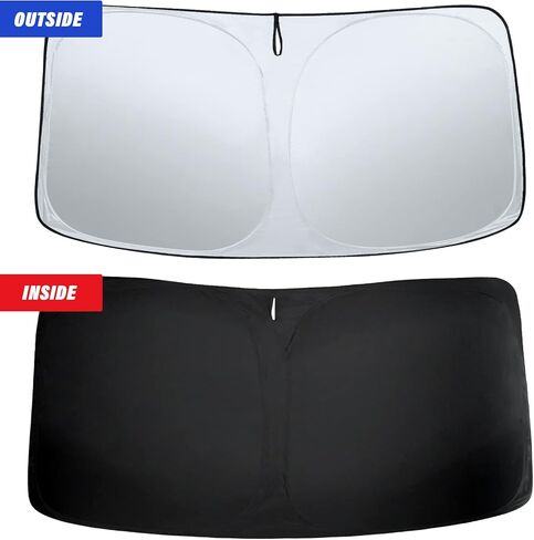 Sze Car Windshield Sunshade Compatible with 2018-2022 2023 2024 VW Atlas Cross Sport Front Window Foldable Sun Shade UV Reflector Visor Shield Cover,Light Weight,Easy to Carry,Keep Vehicle Cool in Saudi Arabia