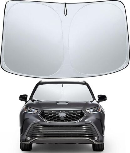 Sze Car Windshield Sunshade Compatible with 2018-2022 2023 2024 VW Atlas Cross Sport Front Window Foldable Sun Shade UV Reflector Visor Shield Cover,Light Weight,Easy to Carry,Keep Vehicle Cool in Saudi Arabia