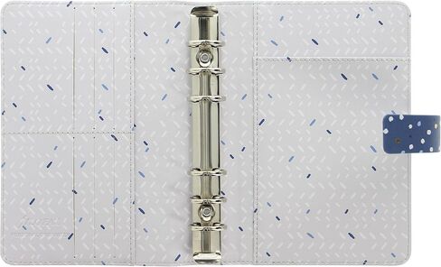 منظم Filofax Indigo، مقاس شخصي، ثلجي - غطاء بمظهر جلدي مع لمسات من رقائق الذهب، ست حلقات، مذكرات تقويم أسبوعية للعرض، متعدد اللغات، 2024 (C028715-24) in Saudi Arabia