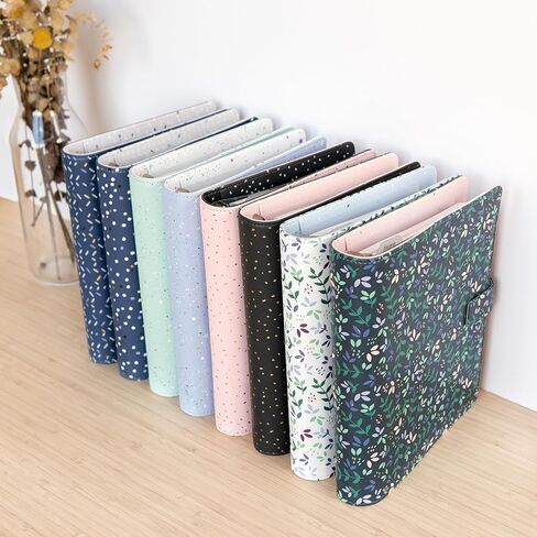 منظم Filofax Indigo، مقاس شخصي، ثلجي - غطاء بمظهر جلدي مع لمسات من رقائق الذهب، ست حلقات، مذكرات تقويم أسبوعية للعرض، متعدد اللغات، 2024 (C028715-24) in Saudi Arabia