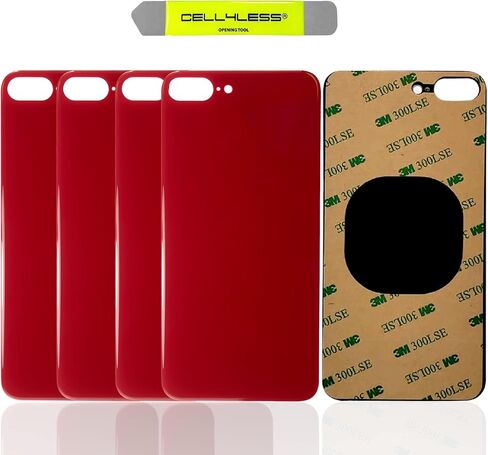Cell4less Back Glass Compatible with The iPhone 8 Plus W/Full Body Adhesive, Removal Tool, and Wide Camera Hole for Quicker Installation NO Logo (Space Gray) in Saudi Arabia