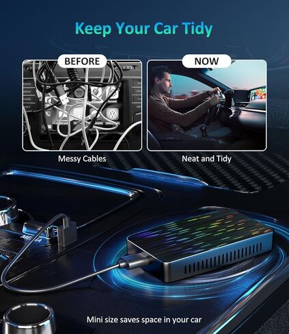 محول CarPlay اللاسلكي وAndroid Auto مع Airplay، دونجل سيارة لاسلكي 3 في 1 يحول سلكيًا إلى لاسلكي لسيارات CarPlay السلكية/Android Auto Cars من عام 2016، التوصيل والتشغيل in Kuwait