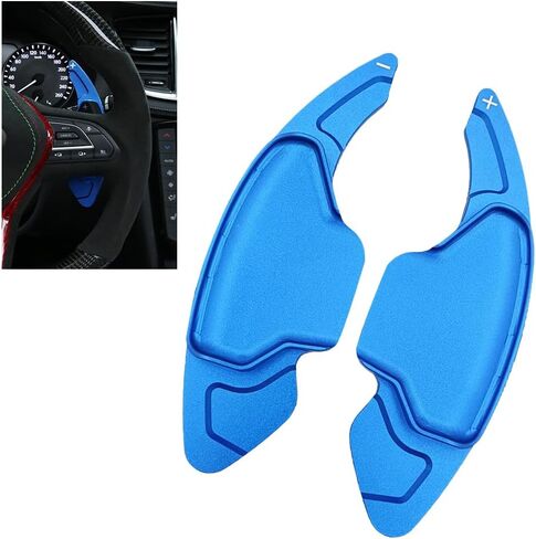 SANRILY Red Aluminum Steering Wheel Shifter Paddle Covers Fit for Infiniti Q50 QX50 Q60 Coupe 2019 and For Nissan Skyline GT Rogue 2021 2022 Paddle Shifter Extension Accessories in Saudi Arabia