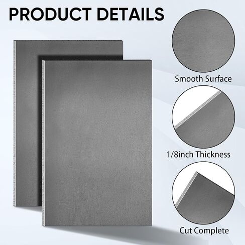 2 قطعة لوح فولاذي مدرفل على الساخن 12 بوصة × 10 بوصة صفائح فولاذية معدنية 1/8 بوصة لوح فولاذي سميك صفائح معدنية قابلة للحام لقطع الاستخدام الصناعي بنفسك in Kuwait