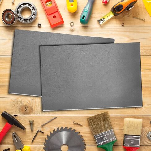 2 قطعة لوح فولاذي مدرفل على الساخن 12 بوصة × 10 بوصة صفائح فولاذية معدنية 1/8 بوصة لوح فولاذي سميك صفائح معدنية قابلة للحام لقطع الاستخدام الصناعي بنفسك in Kuwait