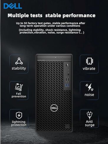سطح المكتب البرجي طراز Optiplex 3000 من Dell | معالج انتل كور i5-12500 من الجيل الثاني عشر | ويندوز 11 برو | منفذ HDMI + منفذ عرض يدعم 4K | واي فاي | بلوتوث | DVD-RW (ذاكرة وصول عشوائي سعة 32 جيجابايت | محرك أقراص SSD سعة 512 جيجابايت + محرك أقراص ثابتة س in Saudi Arabia