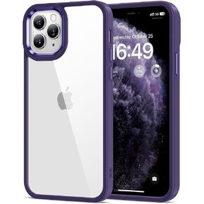حافظة HOOMIL لهاتف iPhone 11 شفافة [مضادة للأصفرار] خلفية صلبة شفافة مضادة للخدش وحافة ناعمة [حماية من السقوط من الدرجة العسكرية] غطاء هاتف مقاوم للصدمات - شفاف كريستالي