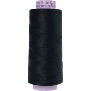 Mettler Silk-Finish Cotton Thread, 2000 yd/1829m, Black
