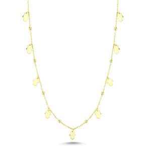 سلسلة من الفضة الاسترليني 925 للنساء، سلاسل ذهبية مطلية عيار 14 قيراط للنساء، قلادة عين الشر للنساء، محطة مطلية بالروديوم سلاسل فضية طويلة الطبقات للنساء in Kuwait