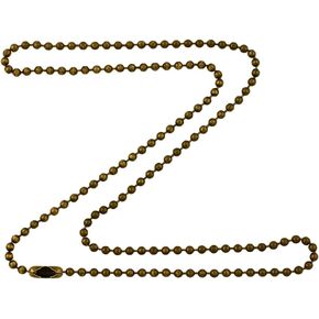 2.4mm Antique Brass Ball Chain Necklace with Extra Durable Color Protect Finish