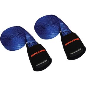 Malone 9 Feet Canoe and Kayak Cam Buckle Load Straps, 2 Pack , Blue