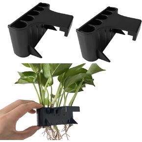 iFCOW Aquarium Plant Holder, 2 Pack Aquarium Hanging Aquatic Planter Cups for Emersed Plants Fish Tank Decorations Living Fish Shrimp