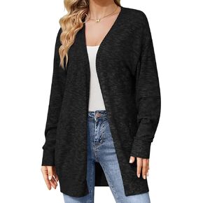 Womens Crochet Cardigan Lightweight Hollow Sweaters Trendy Drape Open Front Knit Cardigan Boho Summer Coverups