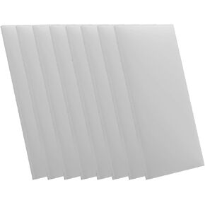 ورقة بولي بروبيلين من مادة Genmitsu CNC، بيضاء غير شفافة، 8 قطع 1/5 × 7 × 4 بوصة، ورقة PP، مثالية للنقش باستخدام الحاسب الآلي، والقطع، والطحن، والحرف اليدوية وزخارف عيد الميلاد in Kuwait