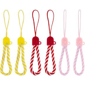Cell Phone Lanyard - Universal Phone Strap - Small Mobile Phone Lanyard 6 Pcs - Smartphone Charms Strap for Cases, Keys, Keychain, USB Flash Drive