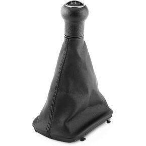 Minyinla 5 Speed Gear Shift Knob Gaiter Boot, Auto Manual Gaiter Boot Shift Gear Knob Gaitor Replacement Kit Dustproof Cover for Audi A6 C5 A4 B5 A8 D2 1998-2000