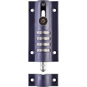 Squire Combi Bolt Door Lock (COMBI4) - 4 Wheel Combination Locking Bolt - Weatherproof Die Cast Body - Tamper Proof Slide Bolt - High Security Gate Lock for Home & Garages (Navy Blue, 120 mm)