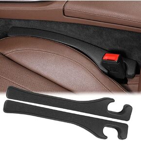 Car Seat Gap Filler Universal for Car SUV Truck Accessories Seat Gap Blocker Fit Organizer Fill The Gap Between Seat and Console Stop Things from Dropping Pack of 2 Pu Black