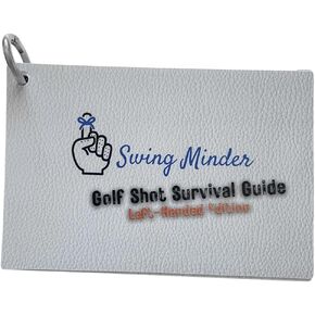 Golf Reference Cards | Pocket Survival Guide and Golf Instruction Booklet | Compact Waterproof PVC Cards for Troublesome Shots | Clip-on Carabiner for Your Golf Bag