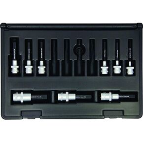 Bondhus 30298 Socket Hex Bit Tool Set w/Sockets, 2", 9 Piece