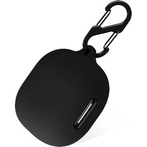 Geiomoo Silicone Case for Anker Soundcore P40i, Protective Cover with Carabiner (Black)