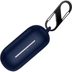 Compatible with Sony WF-C700N Case Cover, Soft Silicone Shockproof Protective Skin Case for Sony WF-C700N Truely Wireless Earbud Headphones, Protective Cover with Carabiner (Black)