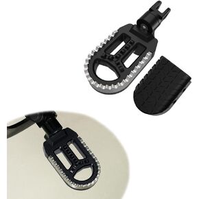 Xitomer Stainless + Rubber Motorcycle Bike Foot Pegs, Fit for MSX125/GROM 2013-2024, MONKEY125 20-24, Motorcycle Footrest Wide Fat Foot Pegs Footpeg Footrest