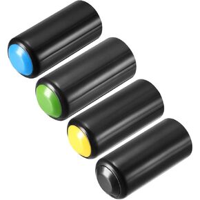 uxcell Battery Cover Mic Battery Screw on Cap Cup Cover for PGX24 SLX24 PG58 SM58 BETA58 Wireless 4 Color 4Pcs