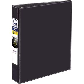 Avery Mini Durable View 3 Ring Binder, 1 Inch Round Rings, 1 Black Binder (17167)