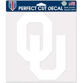 WinCraft Oklahoma Sooners 8x8 White Team Logo Decal, 8"x8"