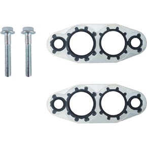 Oil Cooler Gasket Oil Cooler Line Gasket & Screw Compatible with for Chevrolet Cadillac Oil Seal Replace part NO.: 15203889, 2 Pack