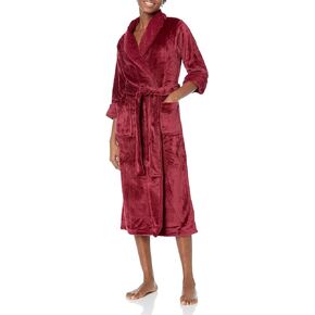 N Natori womens Plush Fur Robe Length 48" Bathrobe