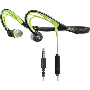 Mucro Running Headphones Wired Neckband Earbuds Over Ear Sports Earbuds Foldable Wrap Around Earphone for Night Jogging Workout - with Carry Case